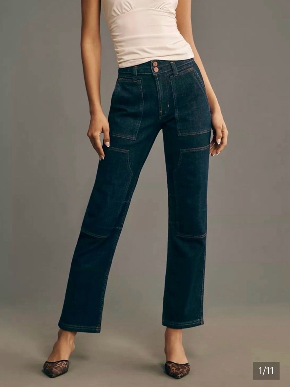 Pilcro- The Wanderer Dark Blue Jeans (Anthropologie) - Picture 2 of 7